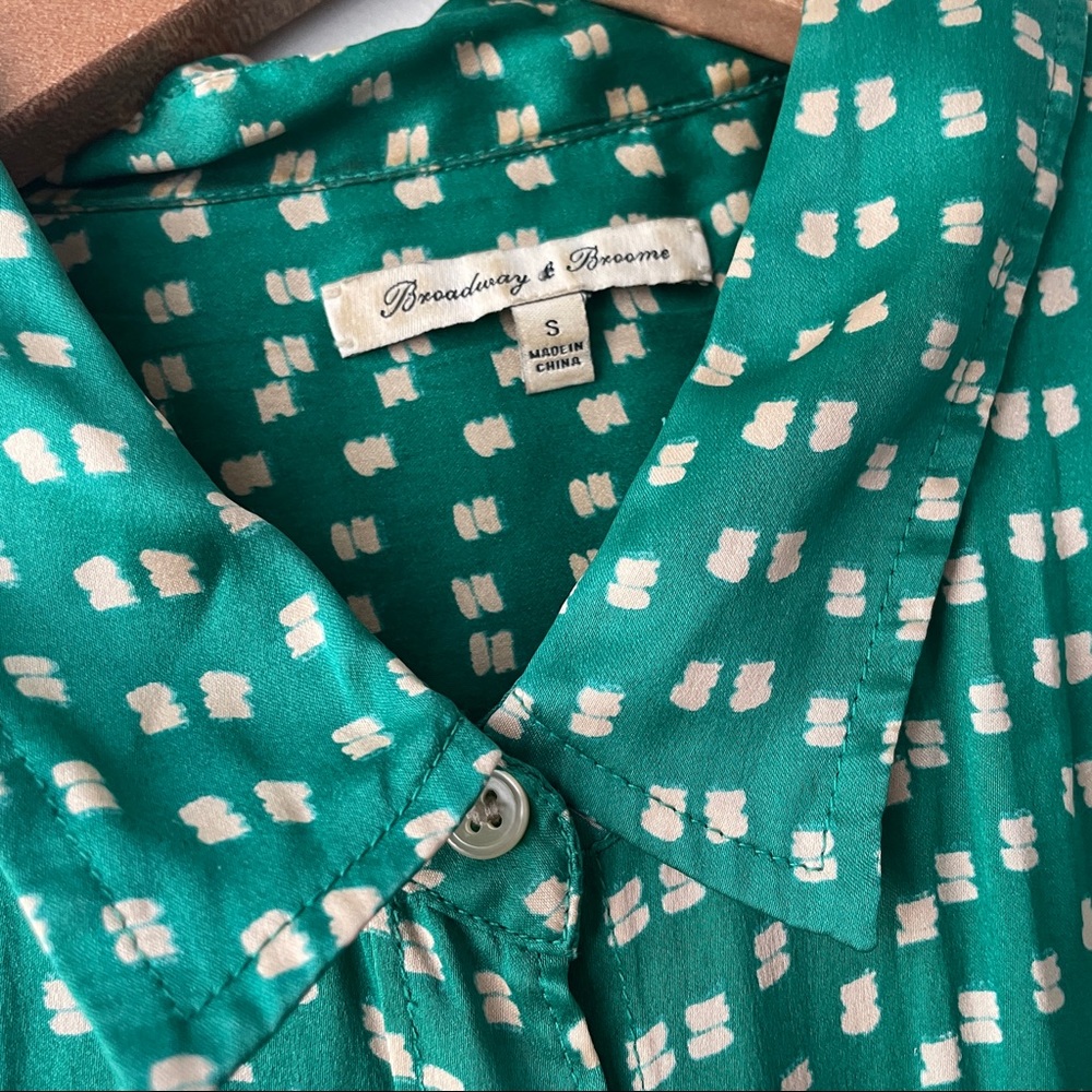 Madewell 100% Silk Button-Down Patterned Blouse - image 4